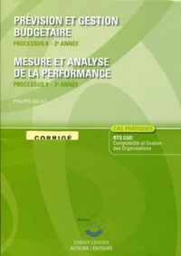 Prévision et gestion budgétaire. Processus 8 -2e année - Corrigé