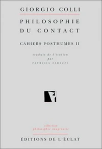 Philosophie du contact.