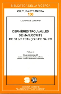 Dernières trouvailles de manuscrits de saint François de Sales
