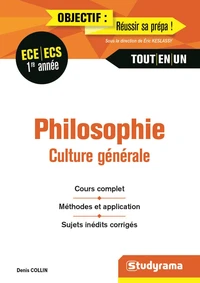 Philosophie, culture générale 1re année ECE/ECS