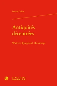 Antiquités décentrées