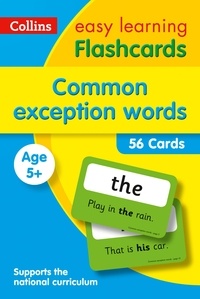  Collins Easy Learning - Common Exception Words Flashcards - Prepare for school with easy home learning.