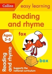  Collins Easy Learning - Reading and Rhyme Ages 3-5.