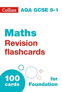  Collins GCSE - NEW 9-1 GCSE Maths Foundation AQA Revision Question Cards.