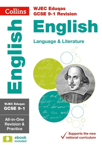  Collins GCSE - WJEC Eduqas GCSE 9-1 English Language and Literature All-in-One Complete Revision and Practice - For the 2020 Autumn &amp; 2021 Summer Exams.