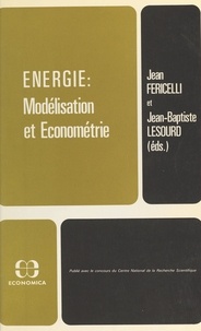 Énergie, modélisation et économétrie - Actes... de Colloque de  l'Association d'éc - PDF - Ebooks - Decitre