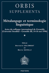 Metalangage Et Terminologie Linguistique