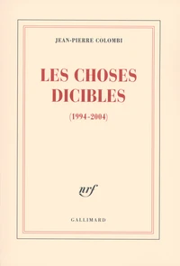 Les choses dicibles