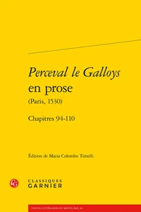 Perceval le Galloys en prose (Paris, 1530)