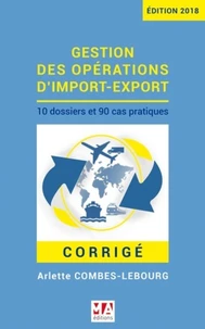 Gestion des opérations d'import-export