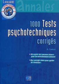 1000 tests psychotechniques corrigés