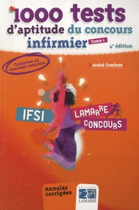 Pack 1000 tests d'aptitude du concours infirmier