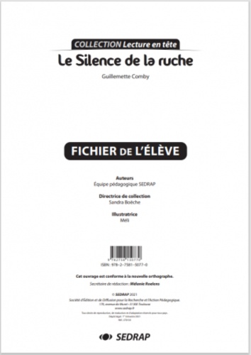 Comby Guillemet - Le Silence de la ruche - Fichier de l'élève.