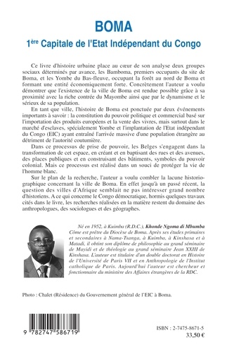 Boma. 1e Capitale de l'Etat indépendant du Congo (1885-1908)