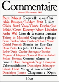 Jean-Claude Casanova et Pierre Manent - Commentaire N° 107 Automne 2004 : .
