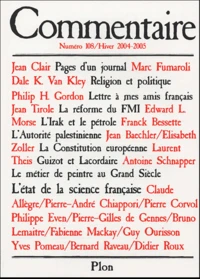 Commentaire N° 108, hiver 2004-2005