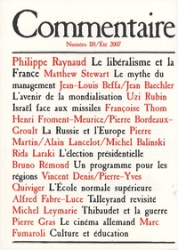Philippe Raynaud et Matthew Stewart - Commentaire N° 118, Eté 2007 : .