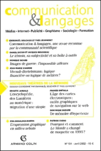 Communication et Langages N° 131, Avril 2002