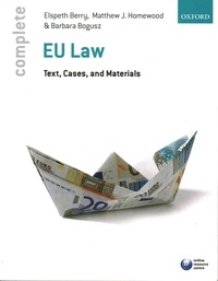 Complete EU Law - Text, Cases, and Materials.