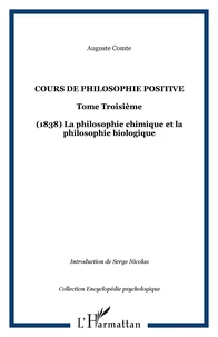 Cours de philosophie positive