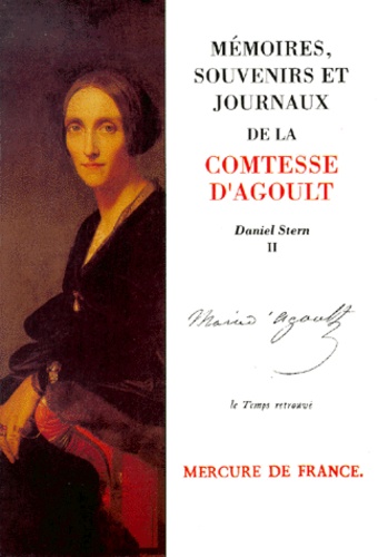  Comtesse d'Agoult - Memoires, Souvenirs Et Journaux De La Comtesse D'Agoult. Tome 2.