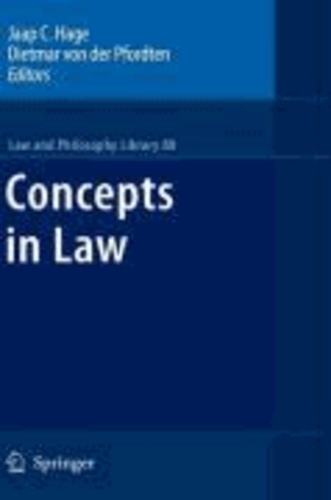 Jaap C. Hage - Concepts in Law.