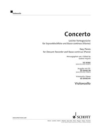 Gudrun Heyens - Concerto - Pièces faciles pour flûte à bec soprano et basso continuo. descant recorder and basso continuo..