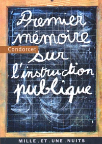 Premier mémoire sur l'instruction publique