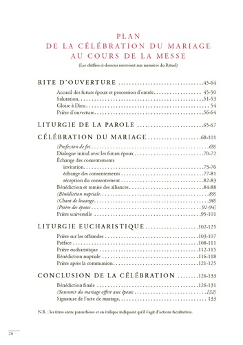 Rituel romain de la célébration du mariage  édition actualisée