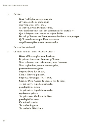 Rituel romain de la célébration du mariage  édition actualisée