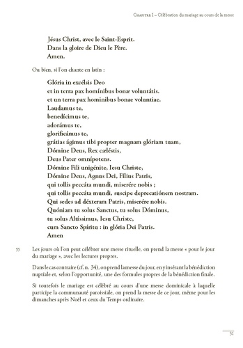 Rituel romain de la célébration du mariage  édition actualisée