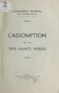 L'assomption de la très Sainte Vierge