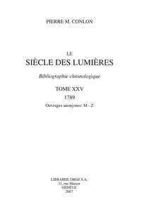 Le siècle des Lumières