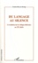 Du langage au silence. L'évolution de la critique littéraire en France au XXe siècle