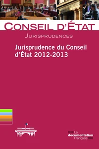 Jurisprudence du conseil d'Etat 2012-2013