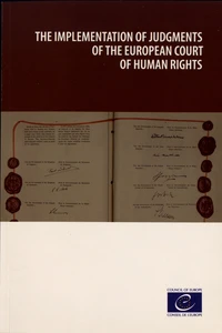 The implementation of judgments of the European Court of Human Rights