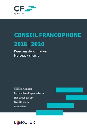 Munck aurore De - Conseil francophone 2018-2020 - deux ans de formation - Morceaux choisis.