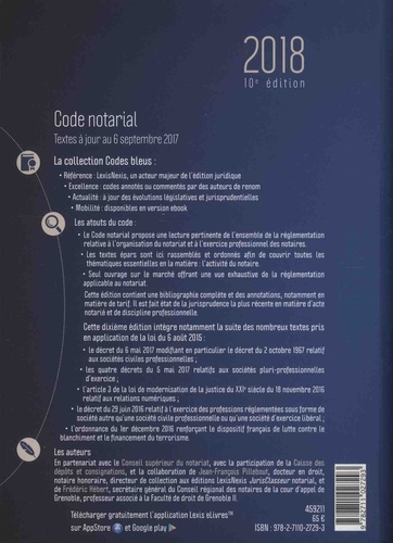 Code notarial  Edition 2018