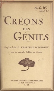 Constance Wachtmeister et Gabriel Trarieux d'Egmont - Créons des génies.