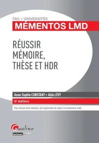 Réussir mémoire, thèse et HDR
