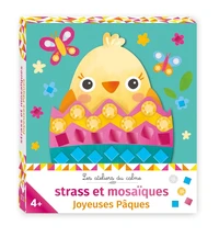 Strass et mosaïques joyeuses Pâques