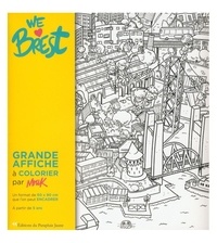  Mouk - We Love Brest - Affiche de Brest à colorier.