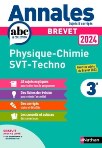Physique-Chimie, Sciences de la vie et de la terre, Technologie 3e