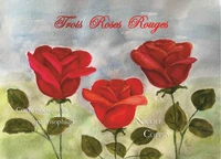 Trois roses rouges
