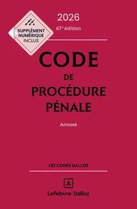 Code de procédure pénale annoté