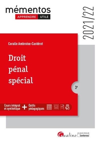 Droit pénal spécial  Edition 2021-2022