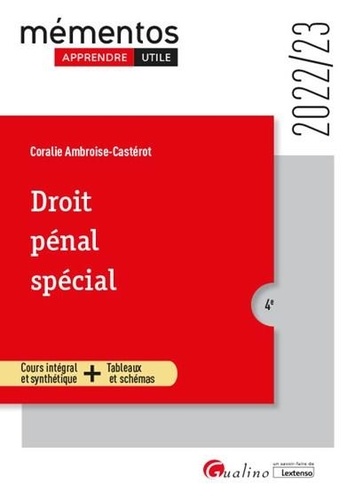 Droit pénal spécial  Edition 2022-2023