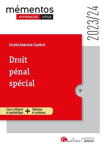 Droit pénal spécial  Edition 2023-2024