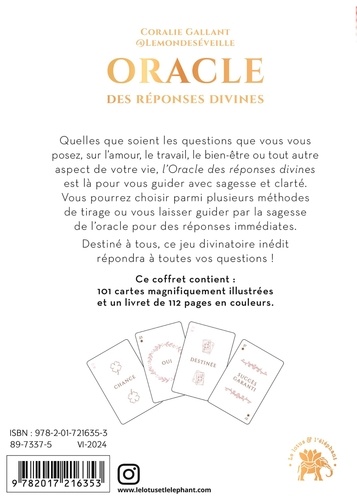 Oracle des réponses divines. 100 cartes divinatoires pour répondre à toutes vos questions