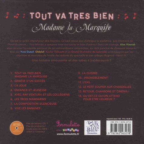 Tout va très bien, Madame la marquise  avec 1 CD audio MP3